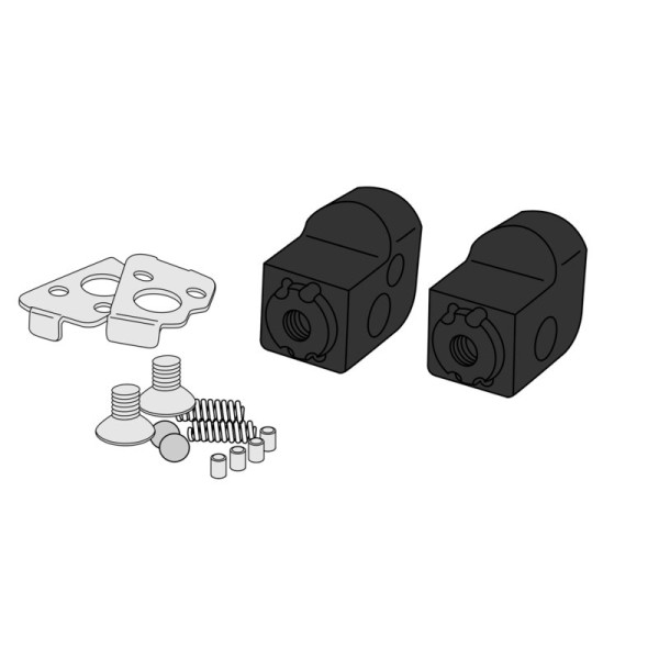 Puig Adjustable Footpeg Adaptors Black